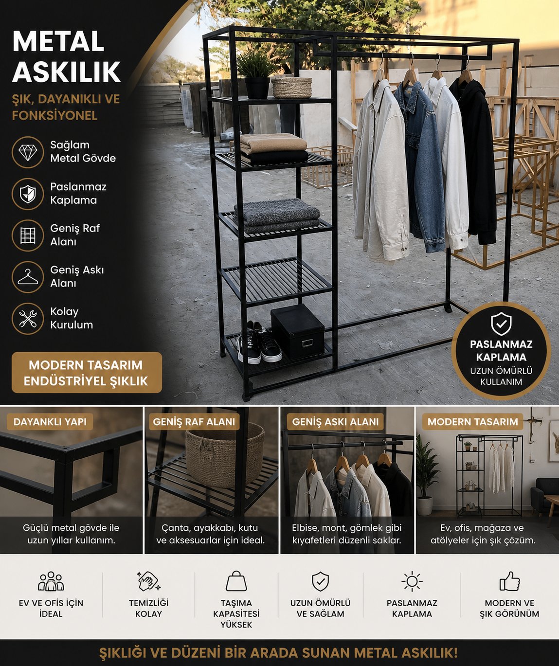 Metal askılık