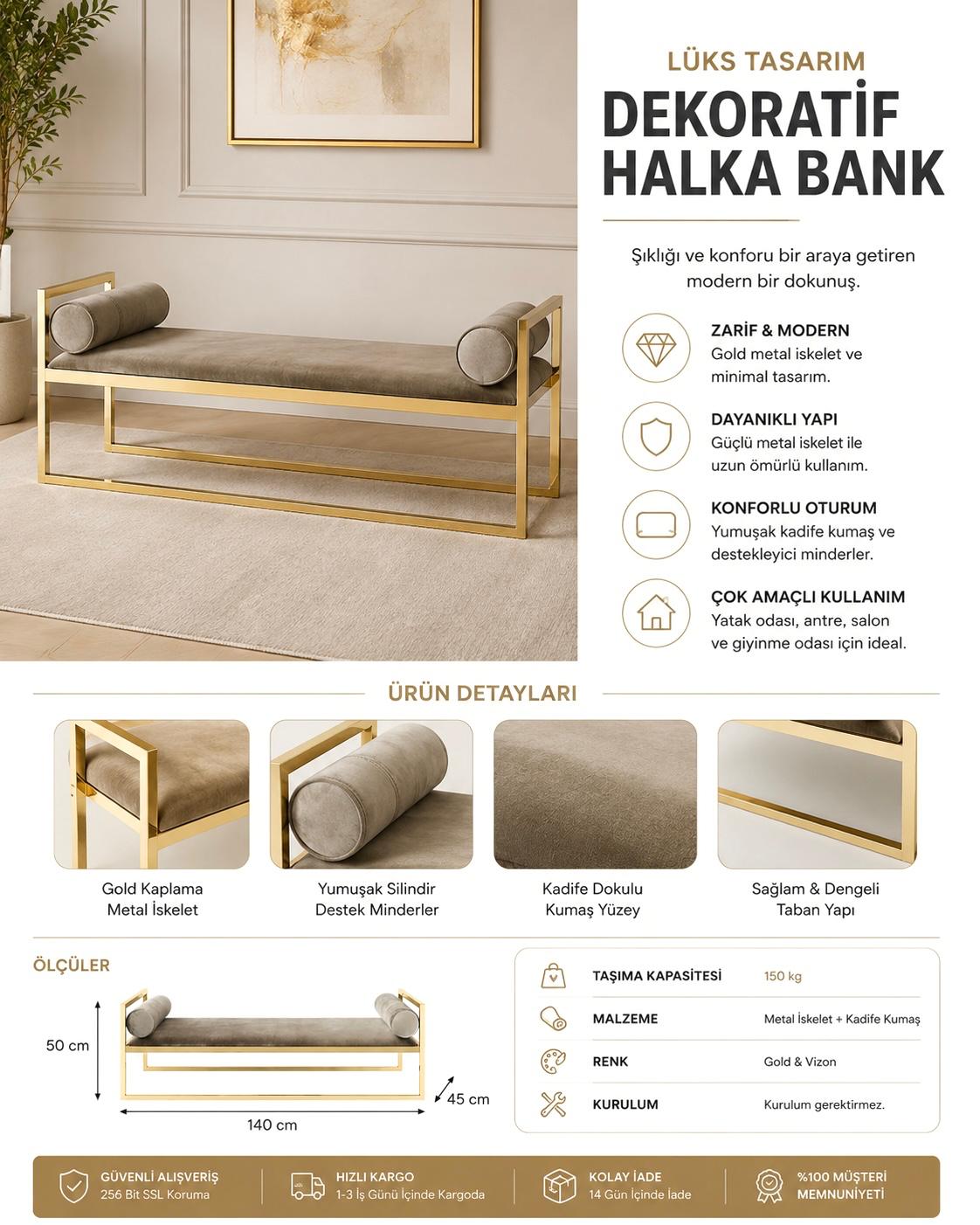 Dekoratif Halka Bank